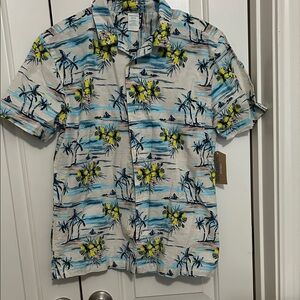 Tropical Print Boys Shirt